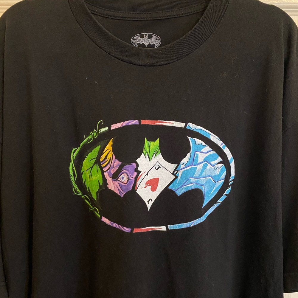 DC Comics Batman Villains Logo Tee Poison Ivy Joker Two-Face Mr.Freeze 3XL